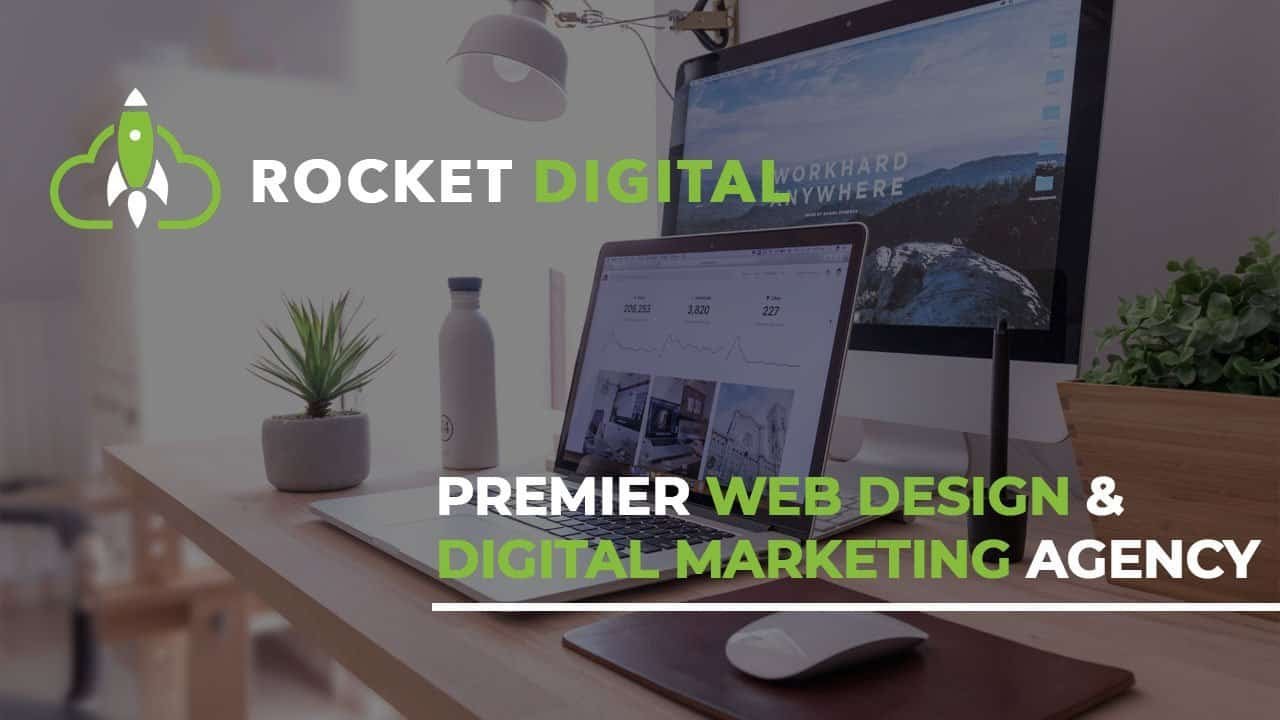 Rocket Digital Marketing website design creative