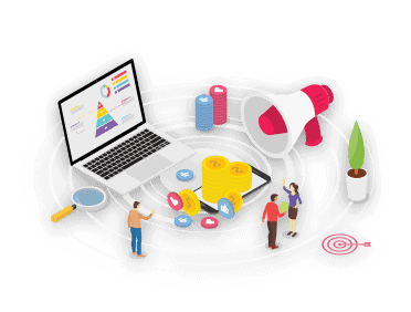 Rocket Digital Marketing service illustration