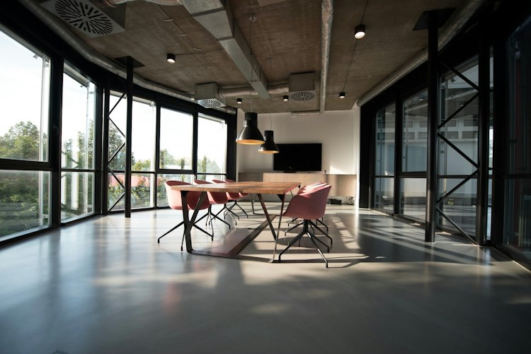 Contemporary creative workspace representing website design